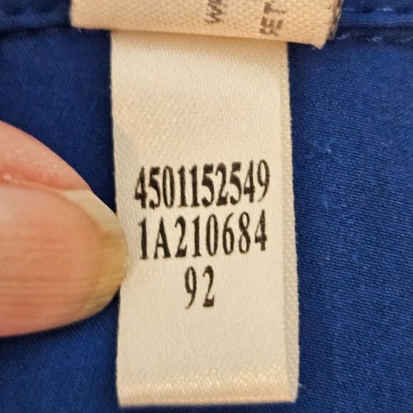 CHICO'S Zenergy Blue Zipper Gathered Front Detail Light Jacket Size Large 12 (2) - Picture 7 of 11